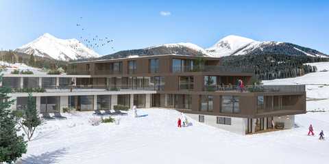 Das Panorama Living Dolomites im Winter