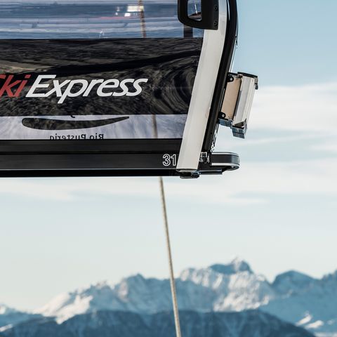 Modern lift systems in the skiing region Gitschberg Jochtal