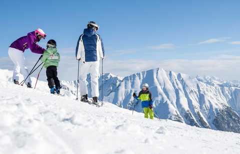 Skiing on the Gitschberg